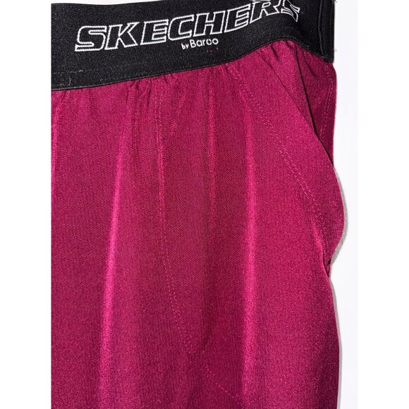Skechers Barco Unisex Burgundy Scrub Pants 2XL Polyester/Spandex - Picture 5 of 8